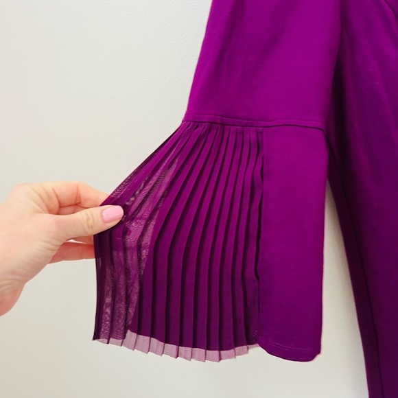 Stunning purple Halston dress size 14P - Picture 3 of 6